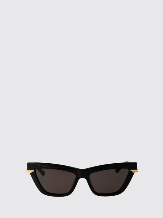 NWT BOTTEGA VENETA SUNGLASSES WOMEN BLACK/GOLD EYEWEAR